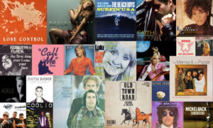 Photo collage of album covers.